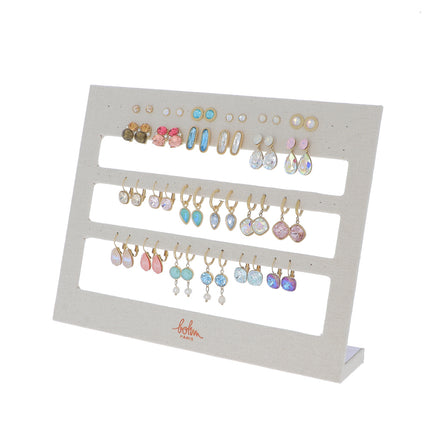 Kit de 24 boucles - doré multi - prix moyen de 7,10€/pr - Présentoir offert