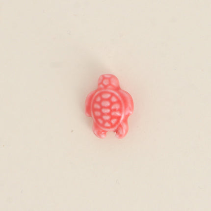 Perle tortue en céramique et émail