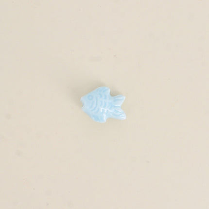 Perle poisson en céramique et émail