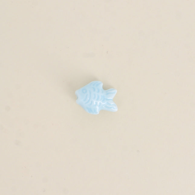 Perle poisson en céramique et émail