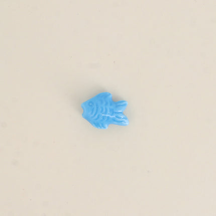 Perle poisson en céramique et émail