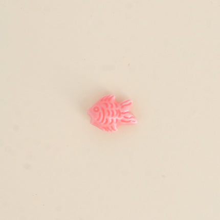 Perle poisson en céramique et émail