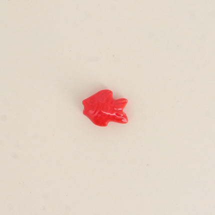 Perle poisson en céramique et émail