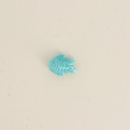 Perle poisson en céramique et émail