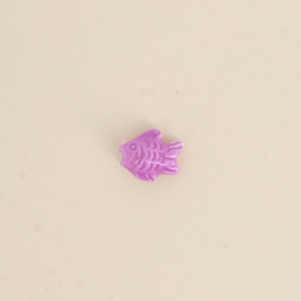 Perle poisson en céramique et émail