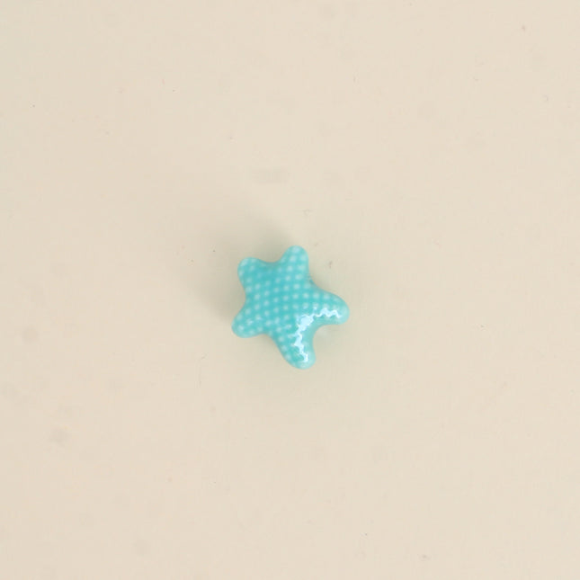 Perle étoile de mer M en céramique et émail