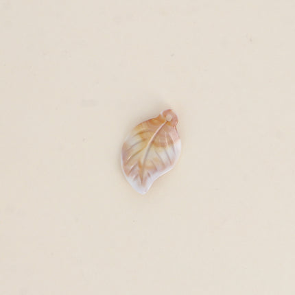 Perle feuille S en résine, 10 pièces