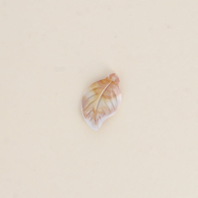Perle feuille S en résine, 10 pièces