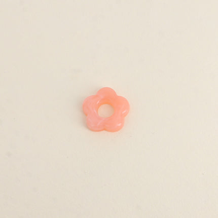 Perle de fleur en résine 20mm, 10 pièces