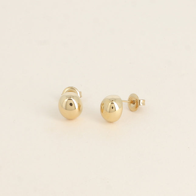 Stud earrings - small domed round