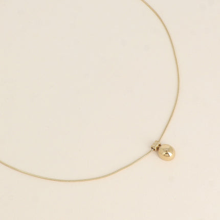 Collier Penelope - pendentif petit rond bombé