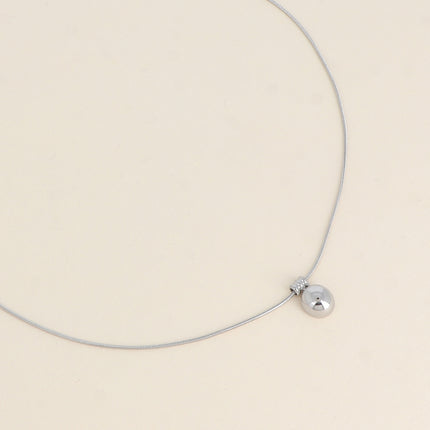 Collier Penelope - pendentif petit rond bombé