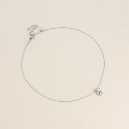 Collier Penelope - pendentif petit rond bombé