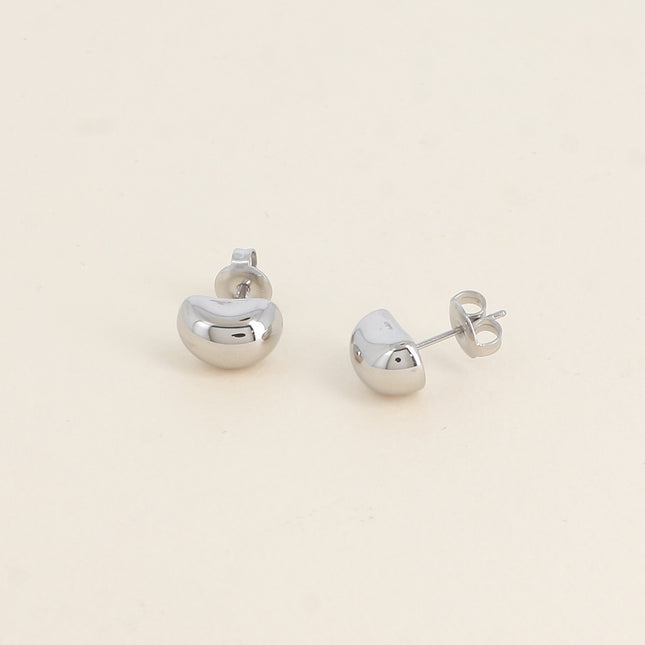 Stud earrings - small domed round