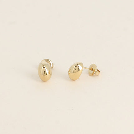 Boucles puces - petit ovale bombé