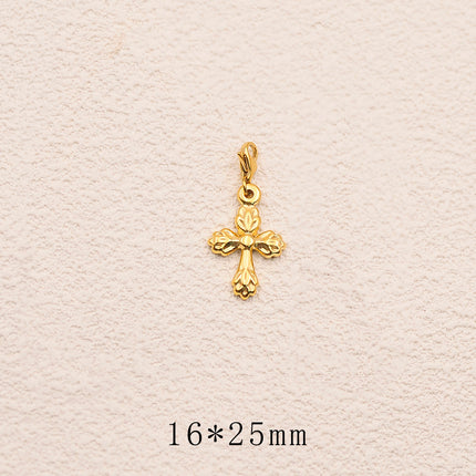 Charm - croix religieuse texturée