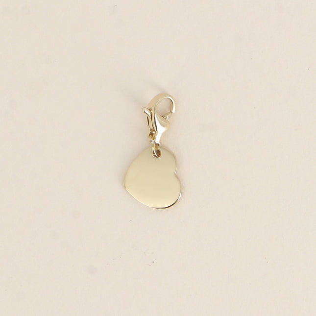Charm - coeur plat