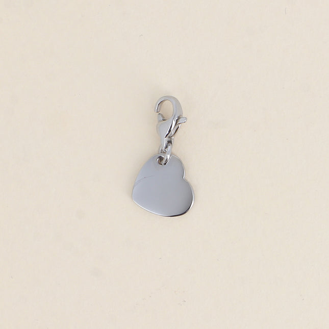 Charm - coeur plat