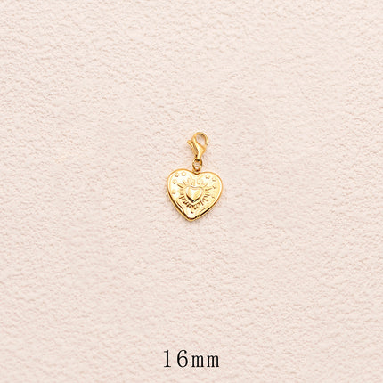 Charm - coeur, étoiles et soleil