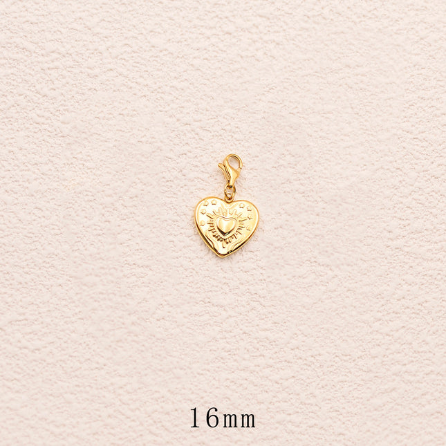 Charm - coeur, étoiles et soleil