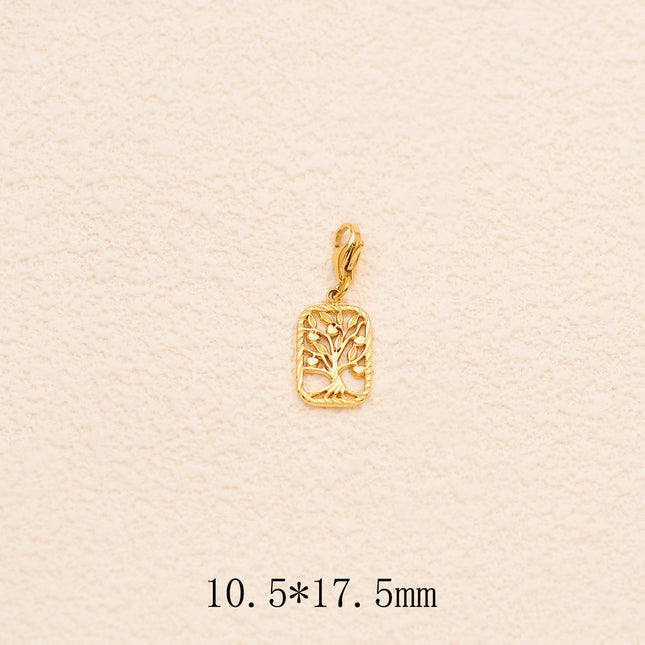 Charm - rectangle avec arbre de vie