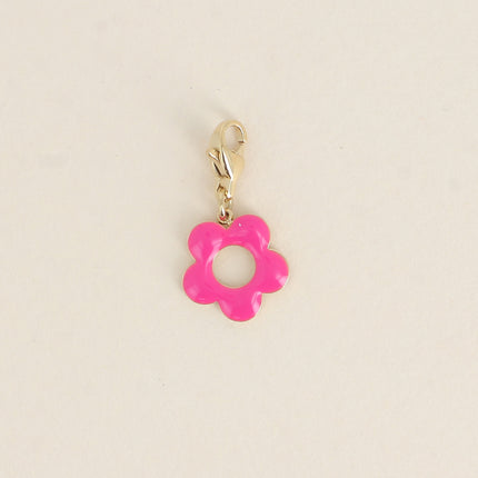 Charm - fleur émaillée