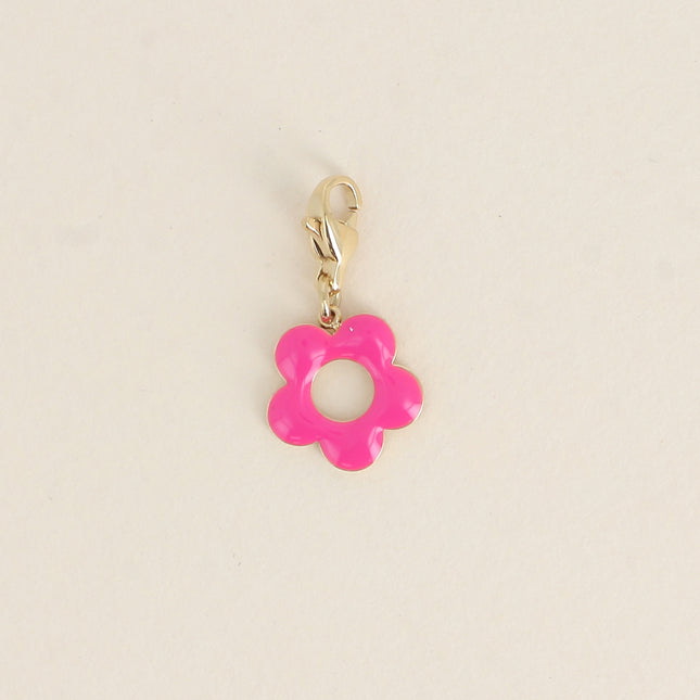 Charm - fleur émaillée