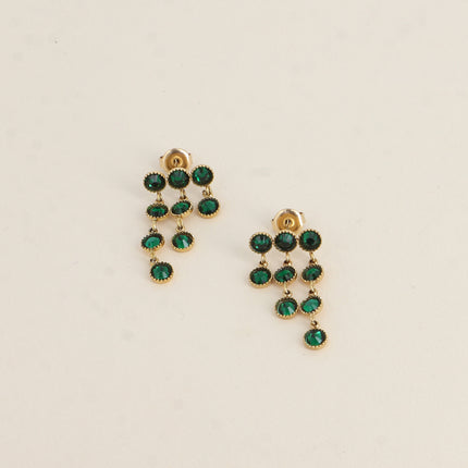 Dangle earrings - small cut crystals