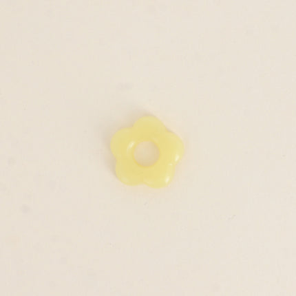 Perle de fleur en résine 20mm, 10 pièces