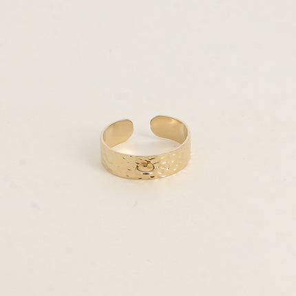 Bague - anneau martelé 6mm