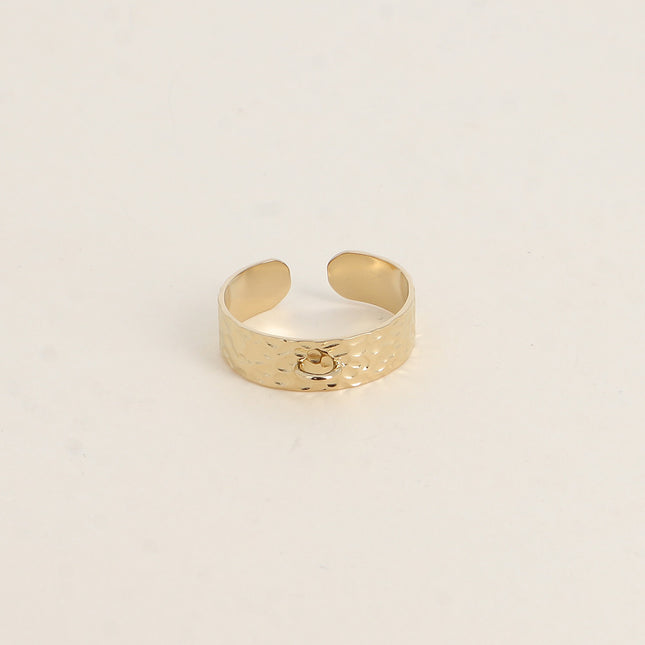 Bague - anneau martelé 6mm
