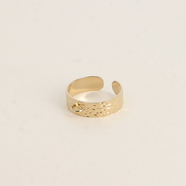 Bague - anneau martelé 6mm