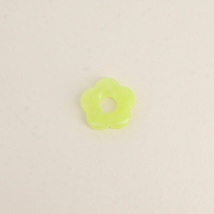Perle de fleur en résine 27mm, 10 pièces, avec trou de perçage