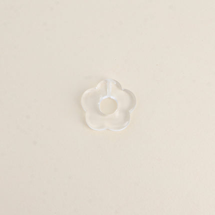 Perle de fleur en résine 27mm, 10 pièces, avec trou de perçage