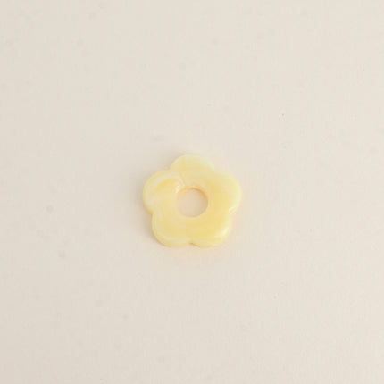 Perle de fleur en résine 27mm, 10 pièces, avec trou de perçage