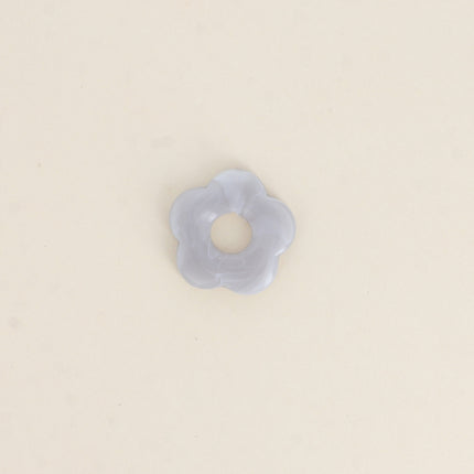 Perle de fleur en résine 27mm, 10 pièces, avec trou de perçage