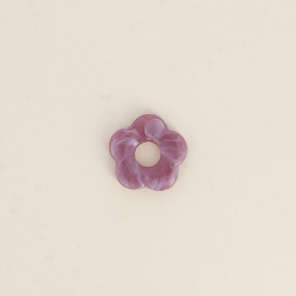 Perle de fleur en résine 27mm, 10 pièces, avec trou de perçage