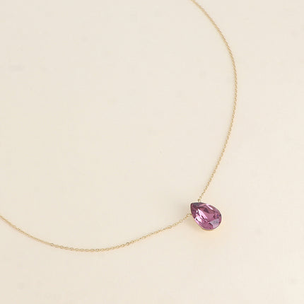 Collier Bertille - goutte et cristaux Swarovski®