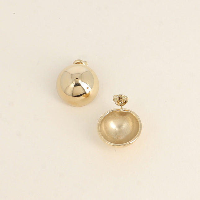 Boucles puces - demi boule creuse 20mm
