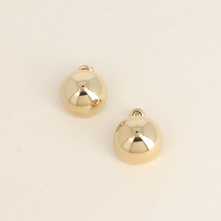 20mm hollow half-ball stud earrings