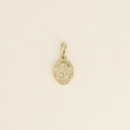Charm - médaillon ovale avec petit ange