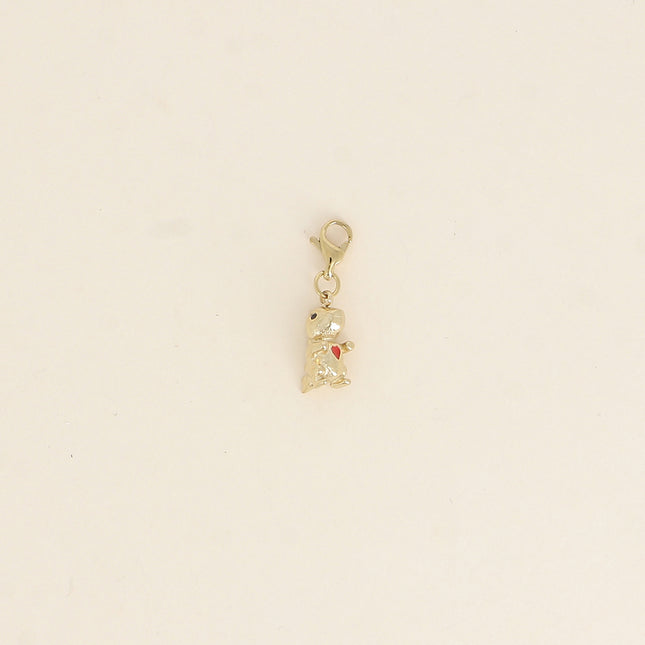 Charm - petit dinosaure avec coeur rouge