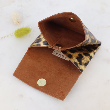 Pochette Bali Léopard – double poche