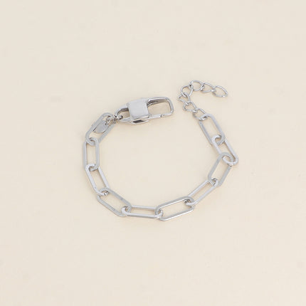 Bracelet - maille aux anneaux ovales allongés