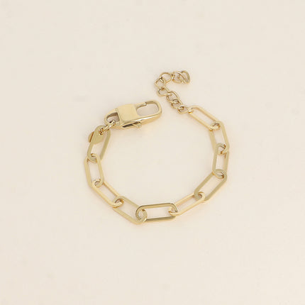 Bracelet - maille aux anneaux ovales allongés