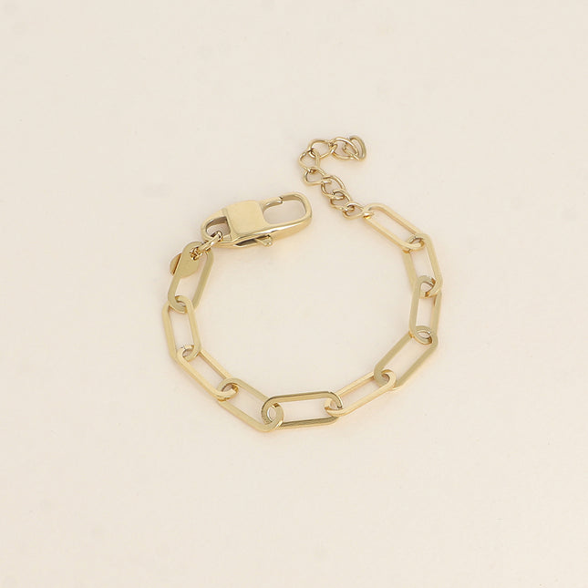 Bracelet - maille aux anneaux ovales allongés
