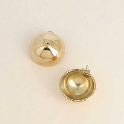Boucles puces - demi boule creuse 30mm