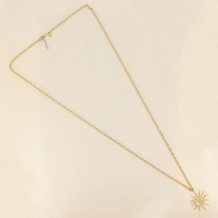 Sautoir - pendentif soleil