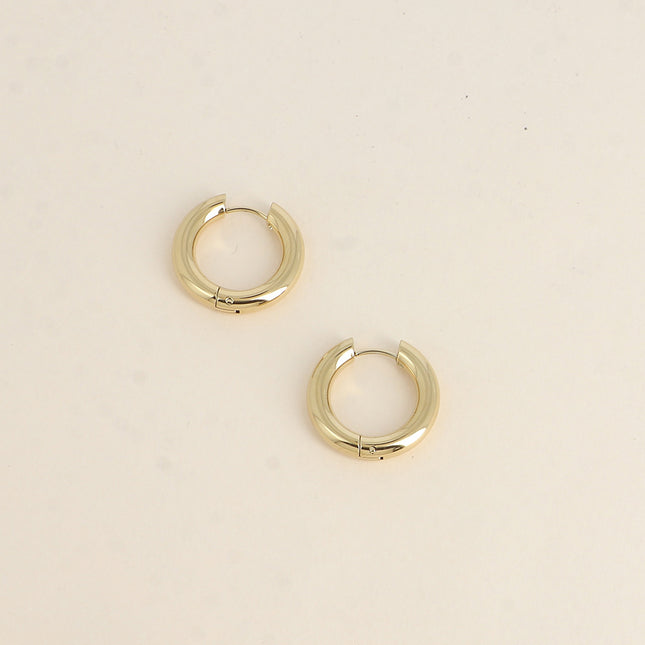 Hoop earrings - 22mm ring, 4mm thick