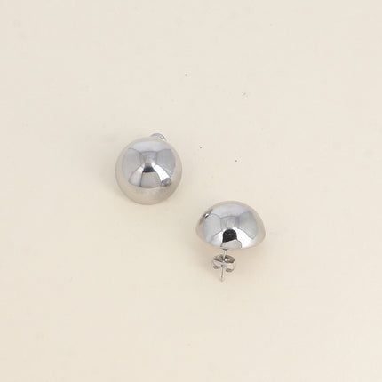 20mm hollow half-ball stud earrings